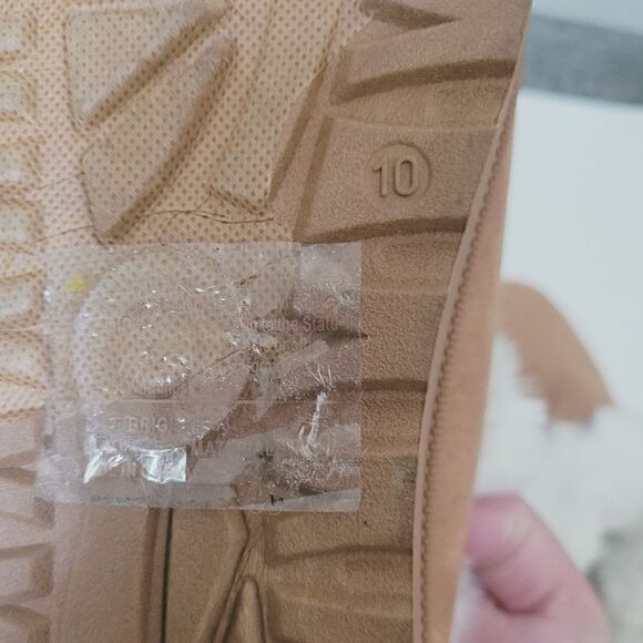 Boutique Platform Fur Lined Slip On Slipper Shoes Size 10 - Picture 3 of 7